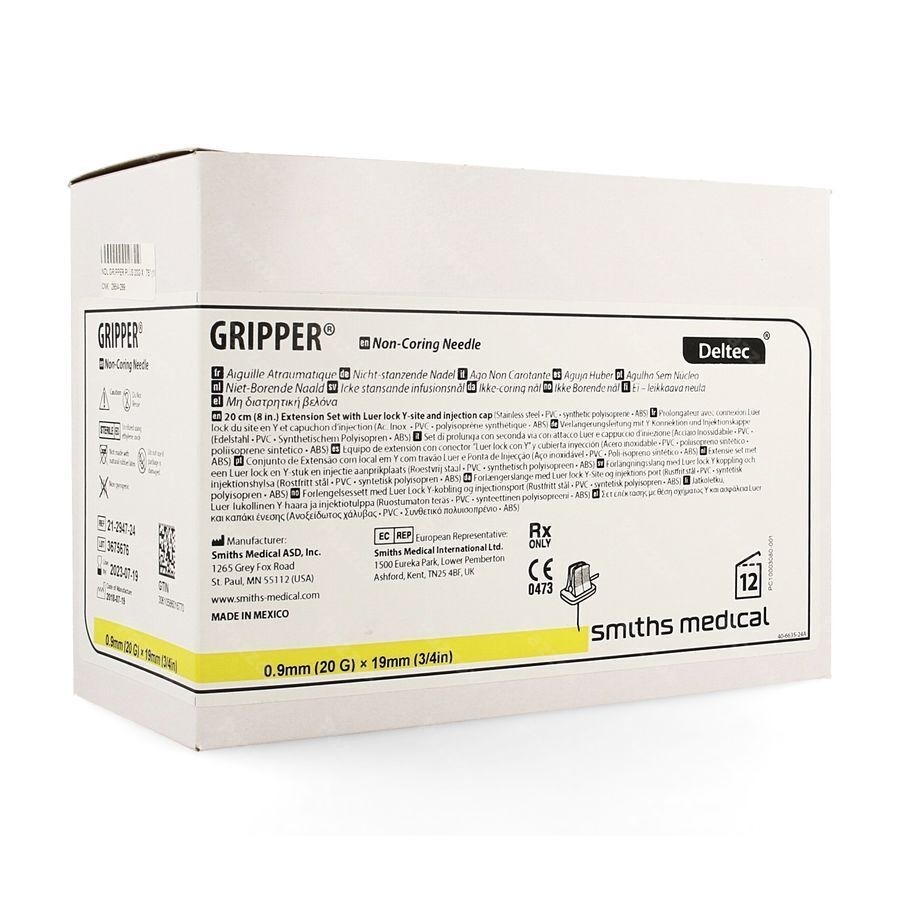 Gripper Aiguille 20g 19mm Y-site 1