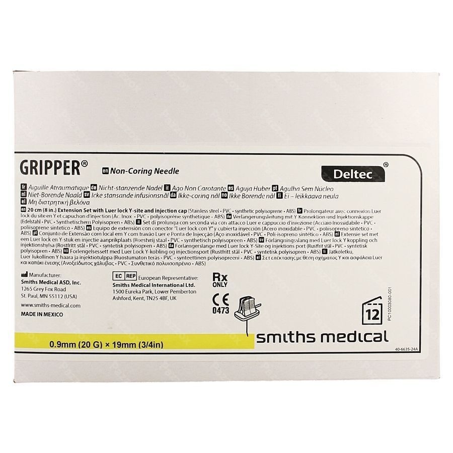 Gripper Aiguille 20g 19mm Y-site 1