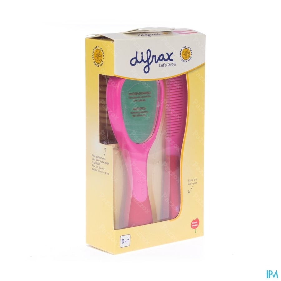 Difrax Ensemble Brosse Et Peigne Dlx