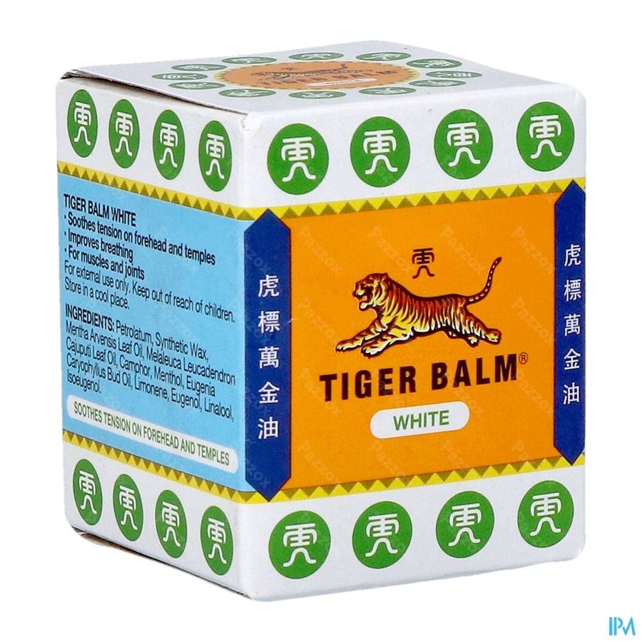 Baume Du Tigre Blanc 30g Pazzox, pharmacie en ligne pas de soucis Baume Du Tigre Blanc 30g Pazzox, pharmacie en ligne pas de soucis