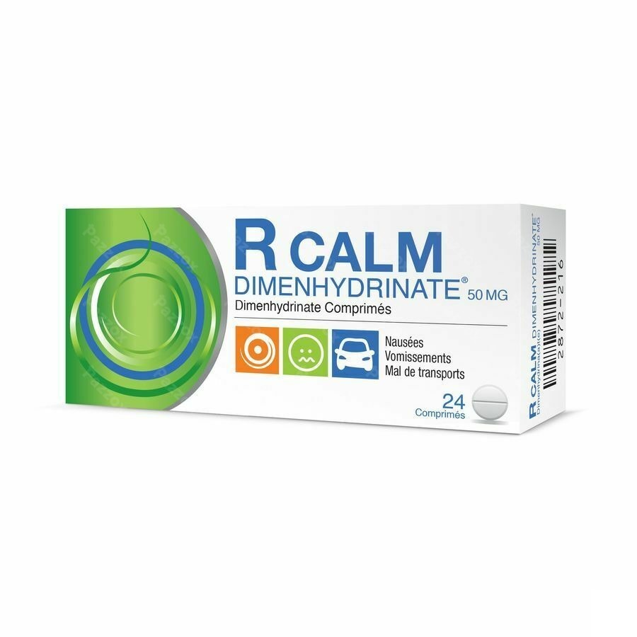 R Calm Dimenhydrinate 24 Comprimés