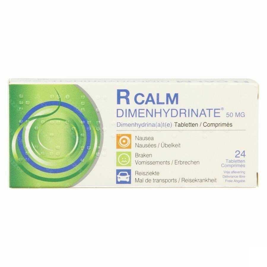R Calm Dimenhydrinate 24 Comprimés