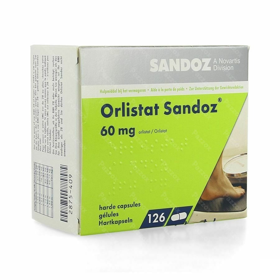 Orlistat Sandoz 60mg 126 Gélules