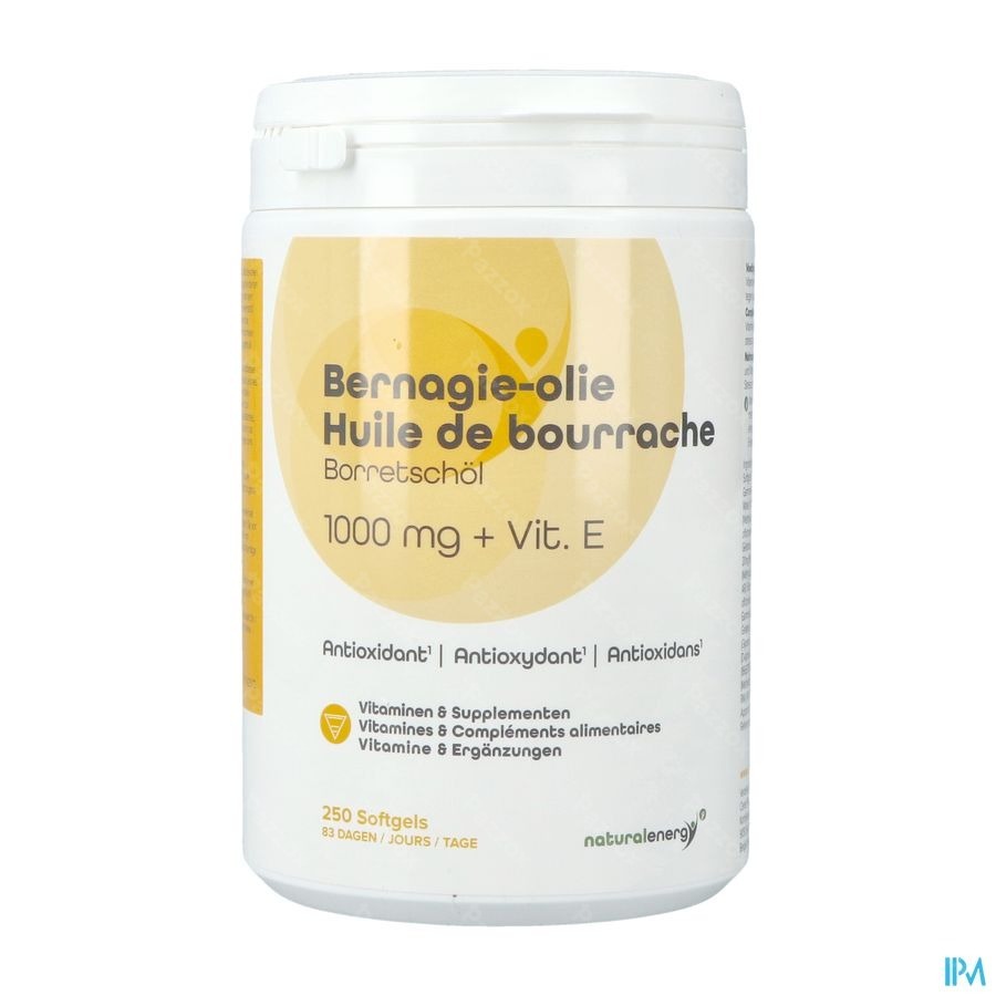 Natural Energy Huile Bourrache Caps 250