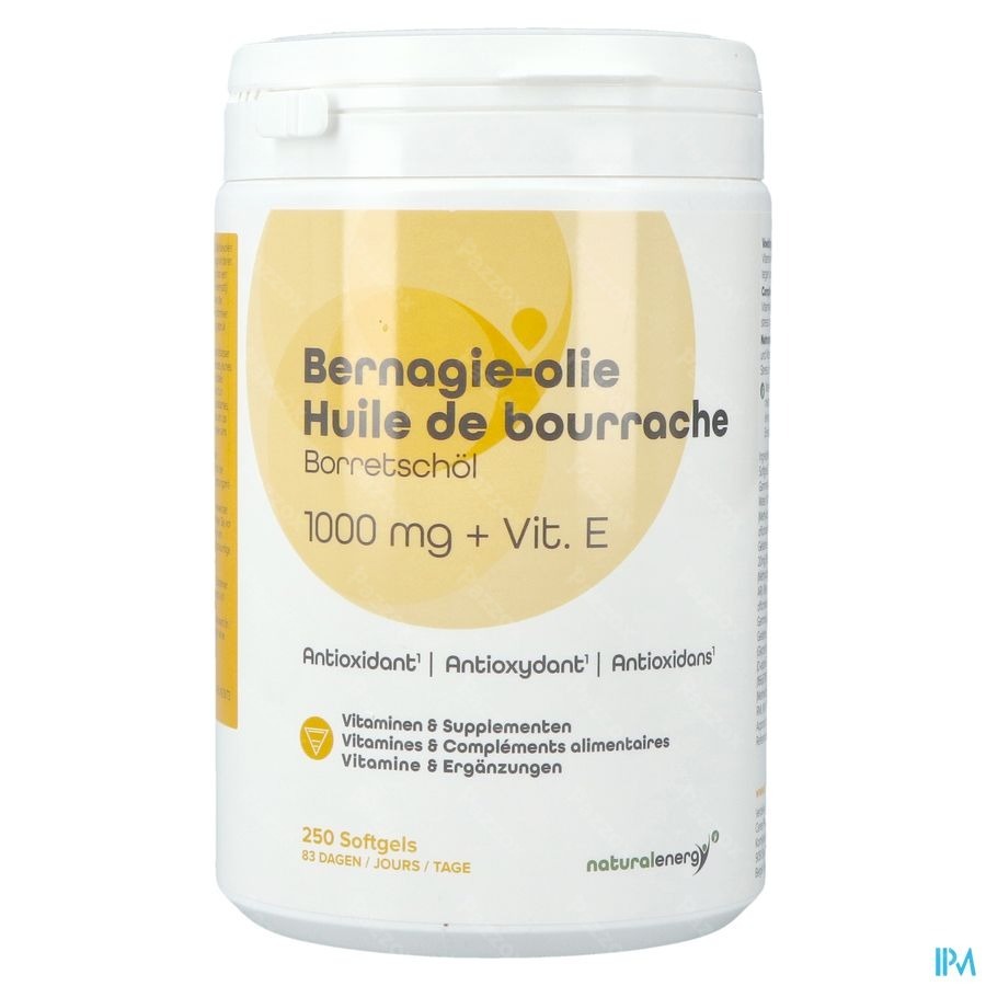 Natural Energy Huile Bourrache Caps 250