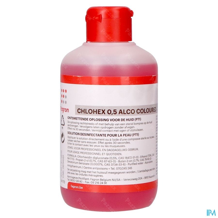 Fagron Pharmawhite Chlohex 0,5 Alco Coloured 250ml
