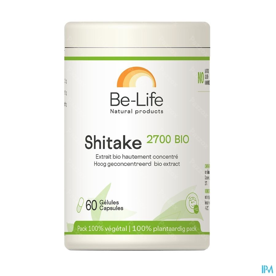 Be-Life Shitake 2700 Bio 60 Gélules Végétaliens