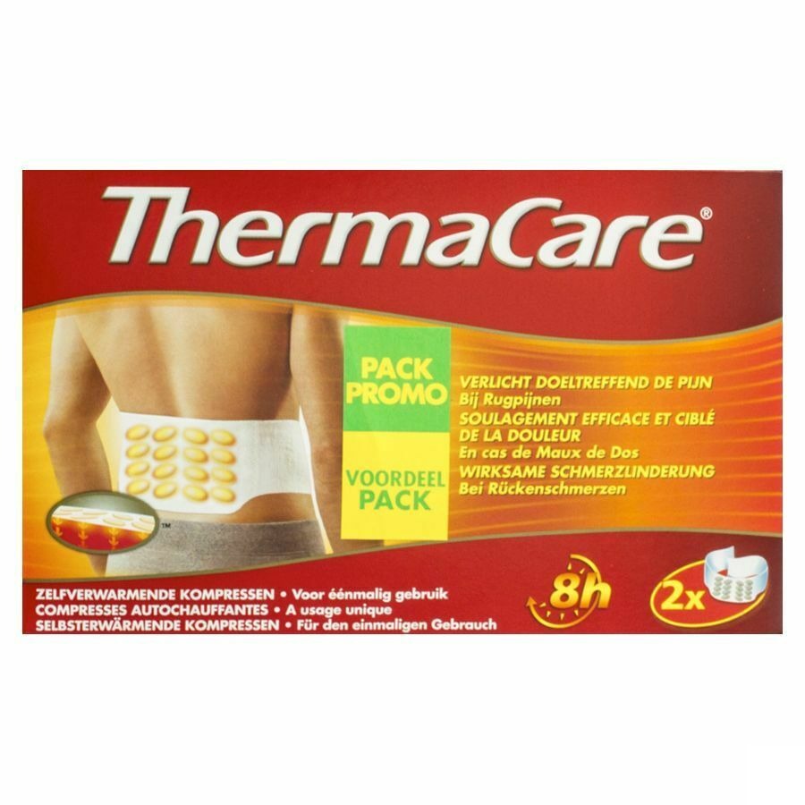 Thermacare Cp Chauffante Douleurs Dos 2x2 Promo
