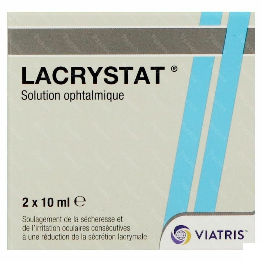 Lacrystat Collyre Fl 2x10ml Nf