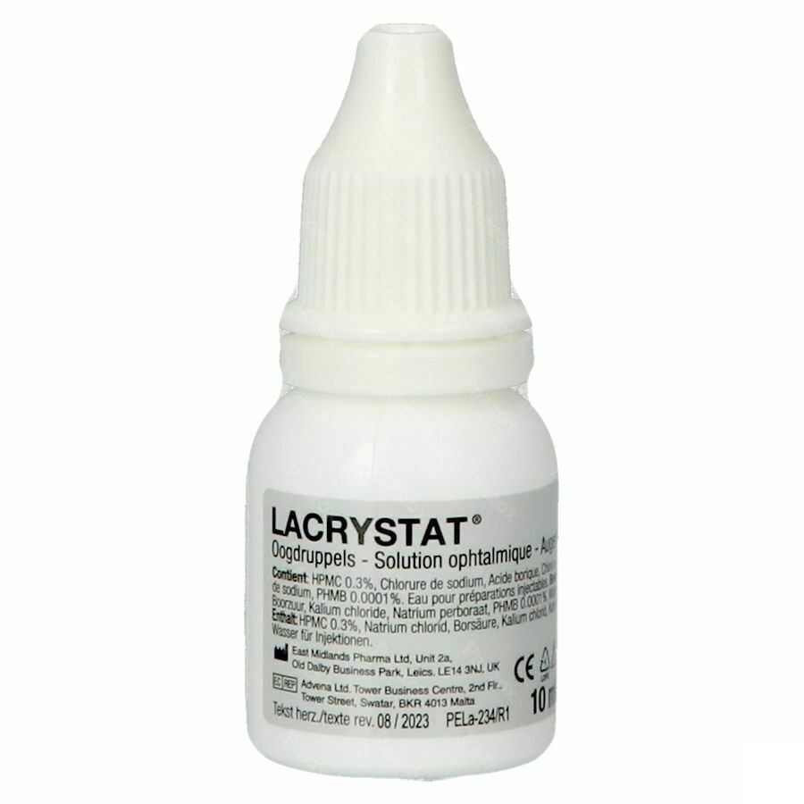 Lacrystat Collyre Fl 2x10ml Nf