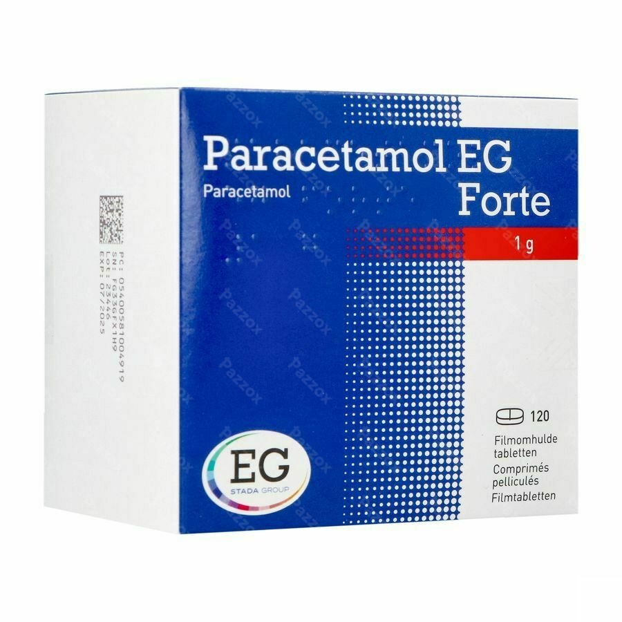 Paracetamol EG 1000mg 120 Comprimés