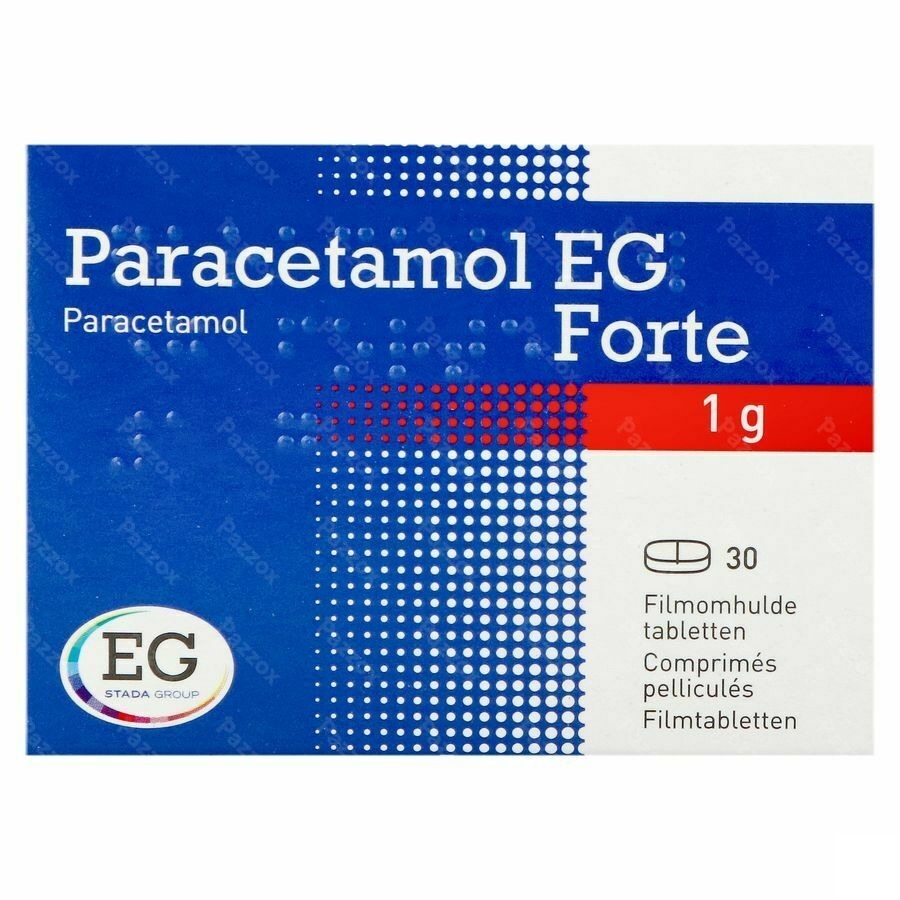 Paracetamol EG Forte 1G Comp Pell  30