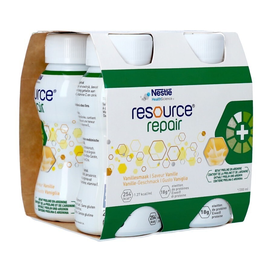 Resource Repair Vanille Bouteille 4x200ml