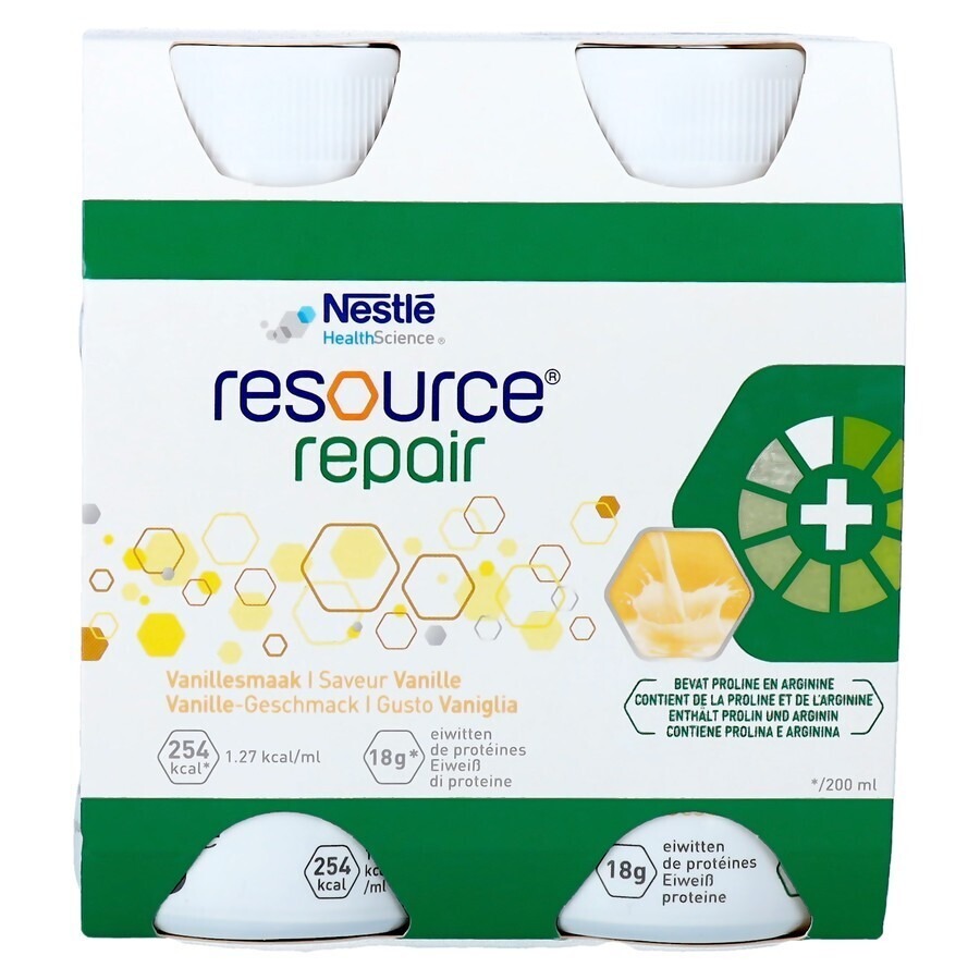 Resource Repair Vanille Bouteille 4x200ml