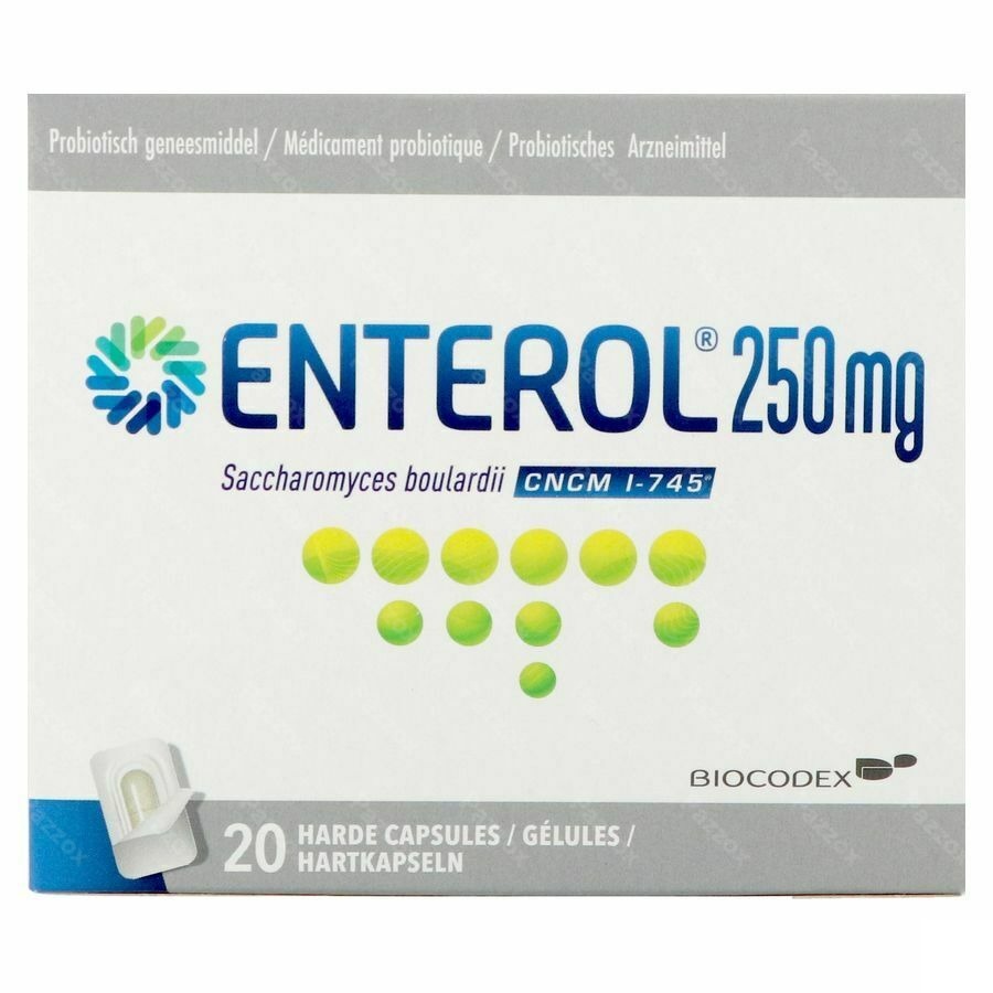 Enterol 250mg Caps Harde Dur S/blister 20x250mg
