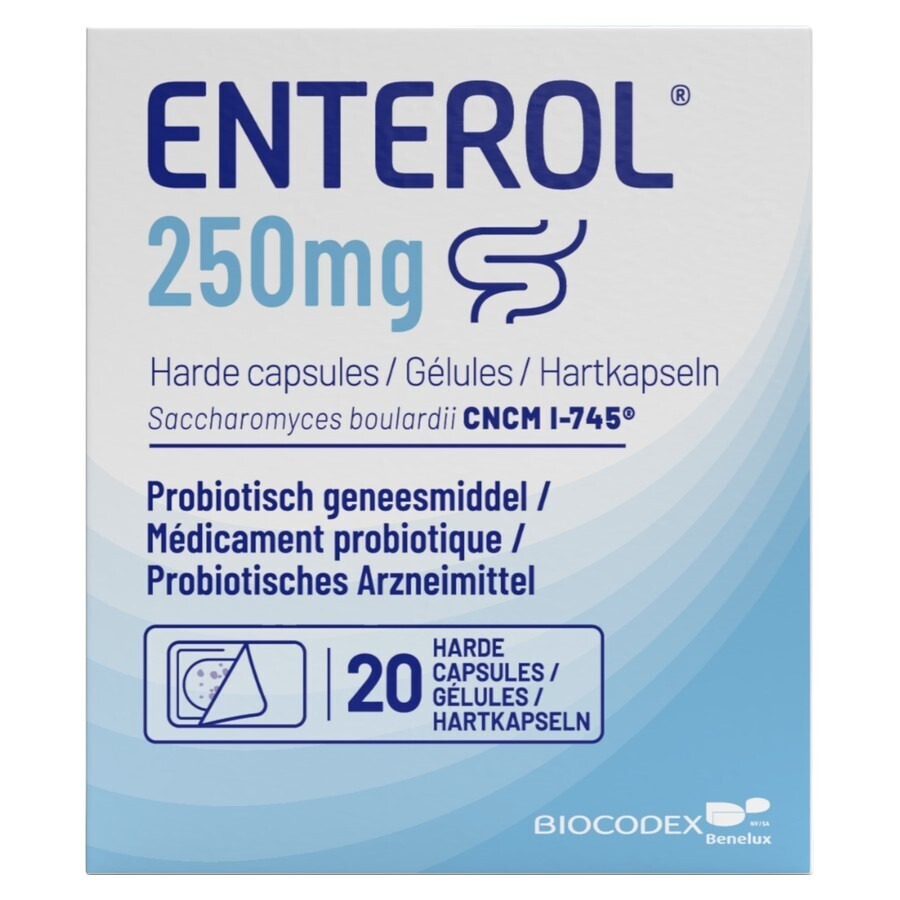 Enterol 250mg Caps Harde Dur S/blister 20x250mg