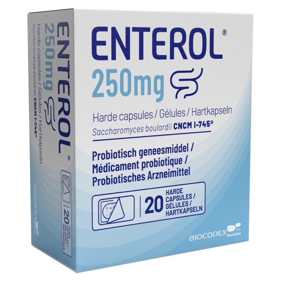 Enterol 250mg Caps Harde Dur S/blister 20x250mg