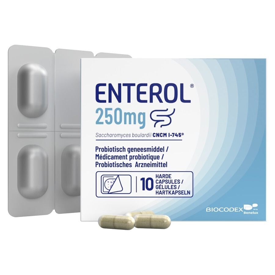 Enterol 250mg Caps Harde Dur S/blister 10x250mg