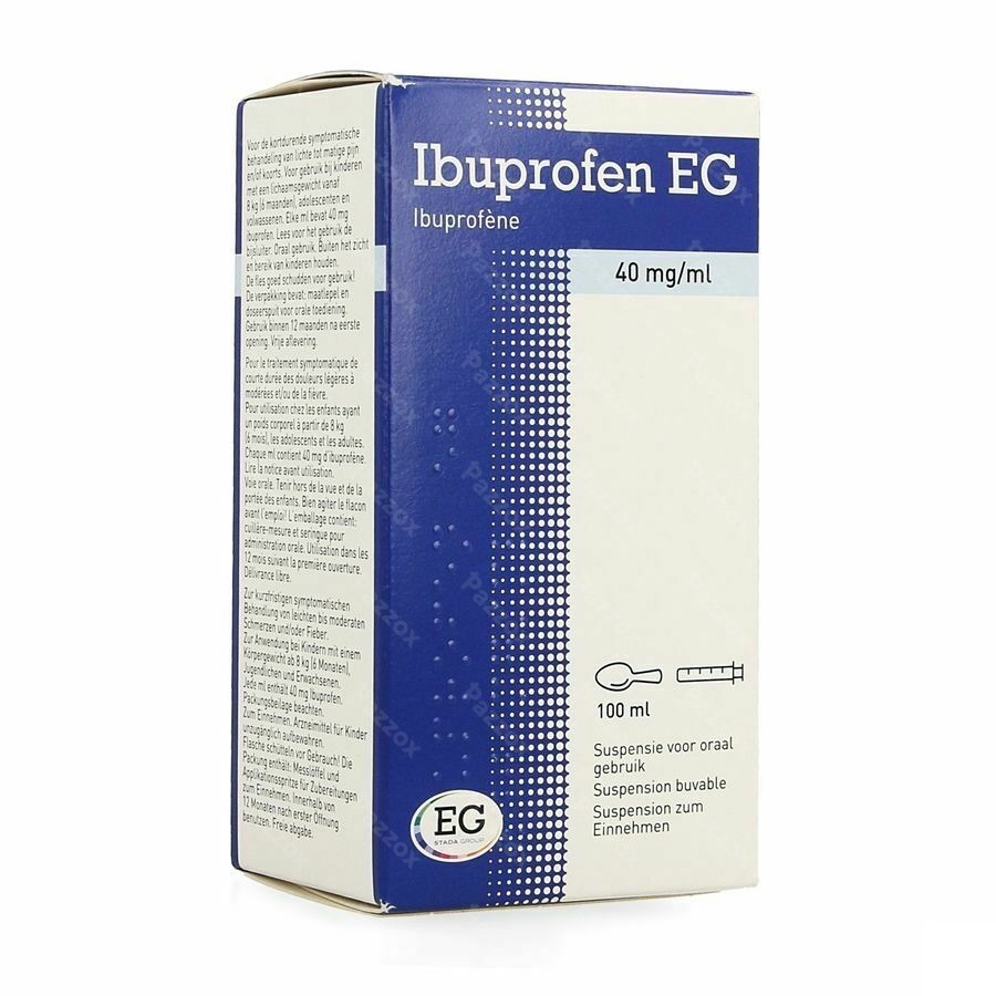 Ibuprofen EG 40 Mg/Ml Susp Buvable 100 Ml