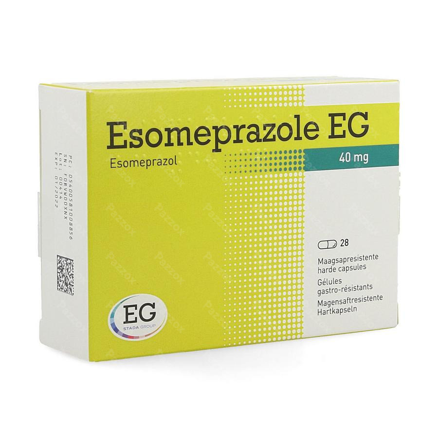 Esomeprazole Eg 40mg Caps Gastro Resist 28x40mg