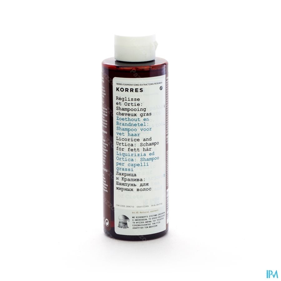 Korres Kh Shampooing Nettle&licor. 250ml