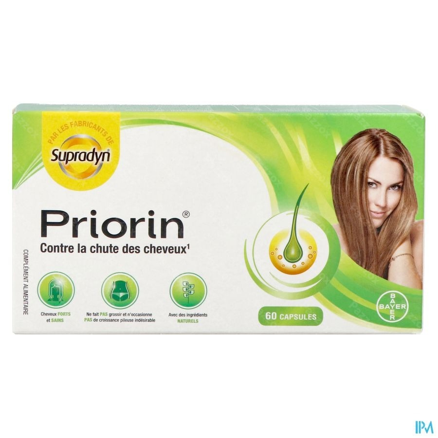 Priorin 60 Capsules Contre La Chute Des Cheveux Avec Biotine