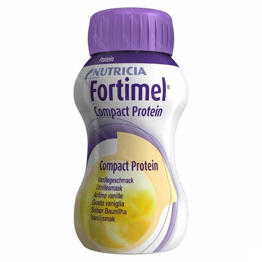 Fortimel Compact Protein Vanille Bouteilles 4x125ml