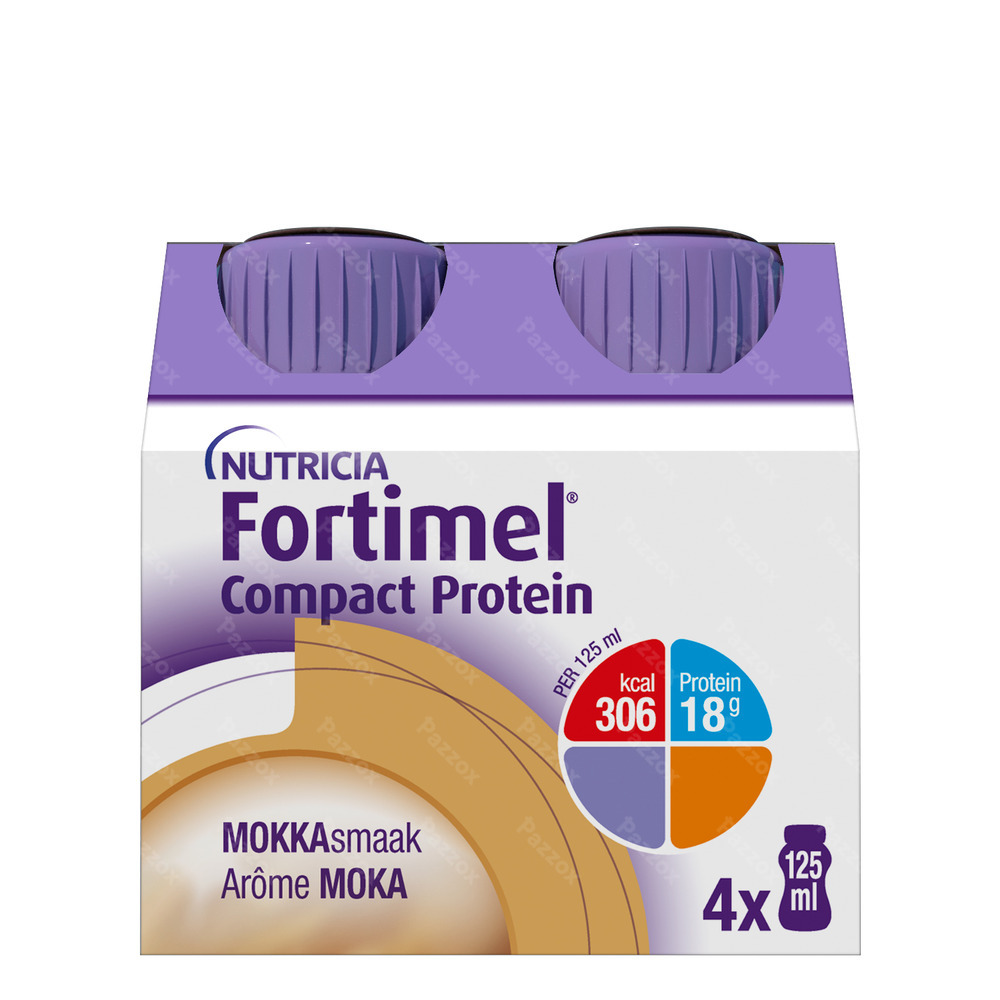 Fortimel Compact Protein Moka Bouteilles 4x125ml