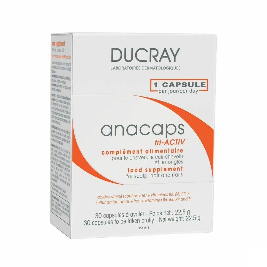 Ducray Anacaps Tri-activ Caps 1x30 - Pazzox, pharmacie en ligne