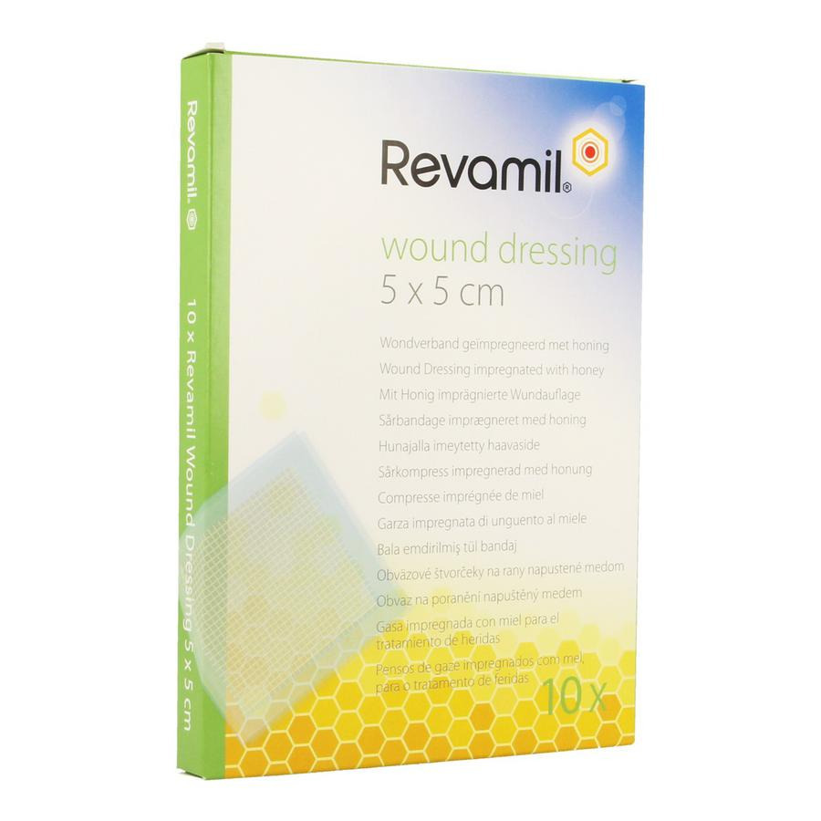 Revamil Wound Dressing Cp Miel 5x 5cm 10