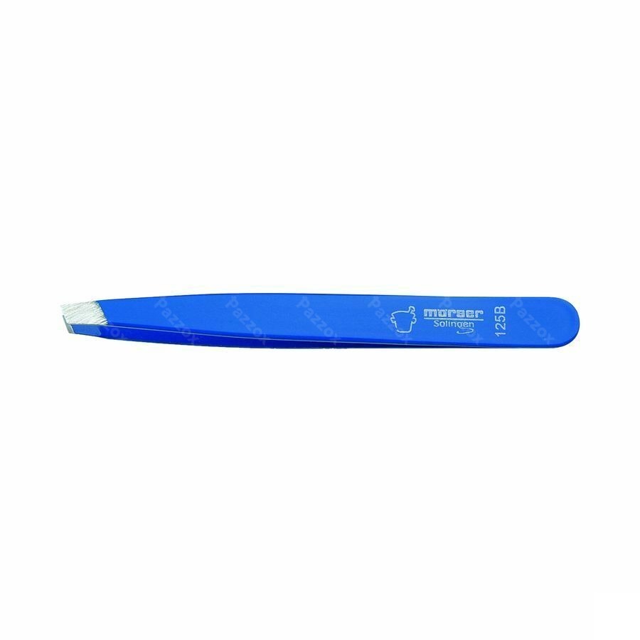 Mörser Pince Epiler Mors Biais Bleu Inox