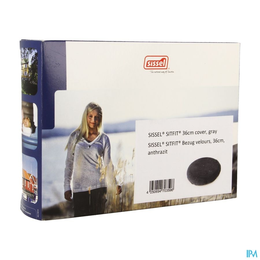 Sissel Housse Antracite Pour Sitfit 36cm Velours