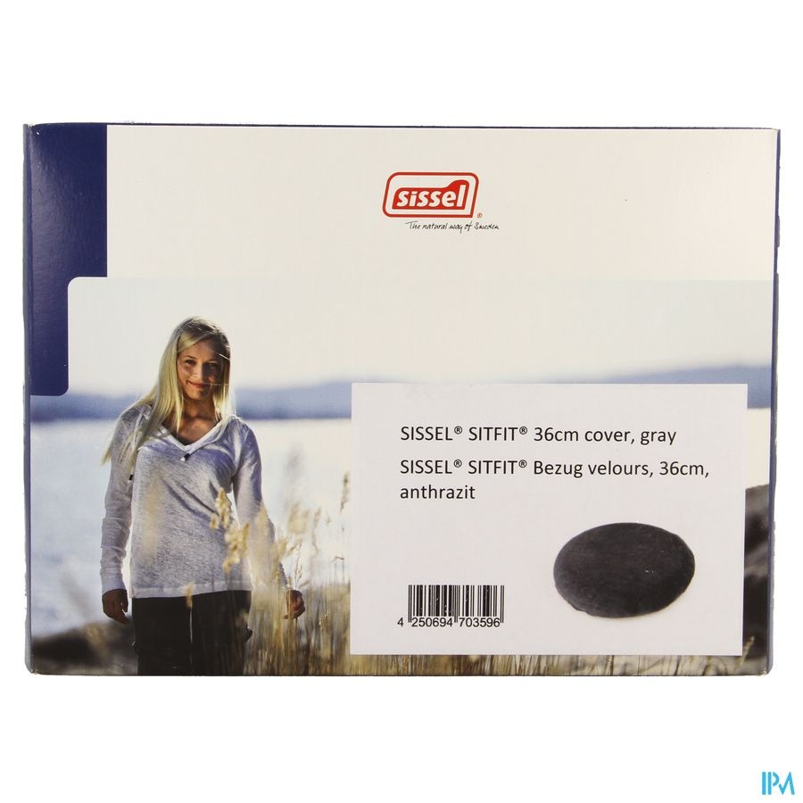 Sissel Housse Antracite Pour Sitfit 36cm Velours