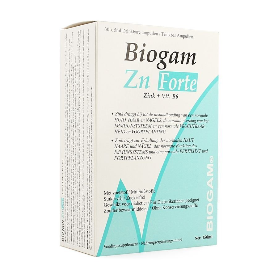 Biogam Zn Forte Amp Buv. 30x5ml