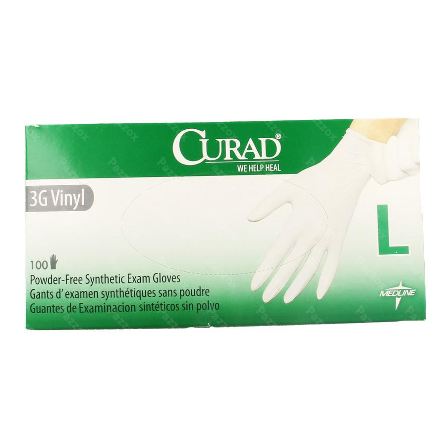 Curad 36 Synthetic Gants Chirurg.vinyl S/pdr 100