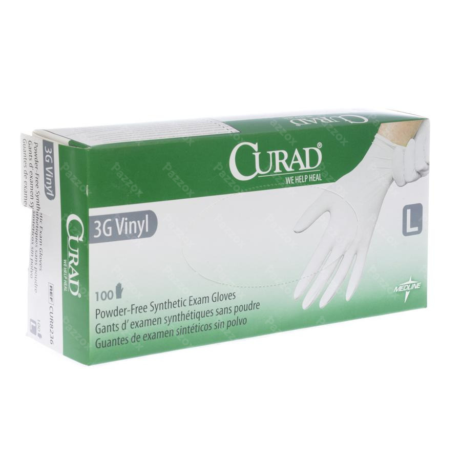 Curad 36 Synthetic Gants Chirurg.vinyl S/pdr 100
