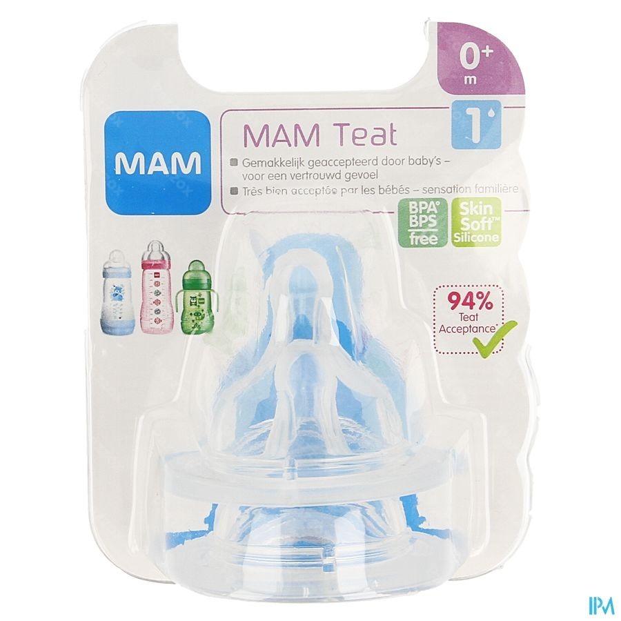 Mam Tetine Silicone Newborn Teat Size 1