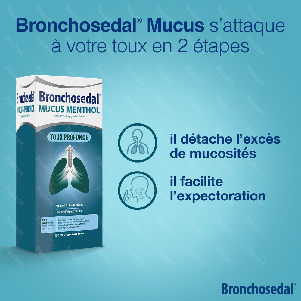 Bronchosedal Mucus Menthol 20mg/ml Sirop 150 ml