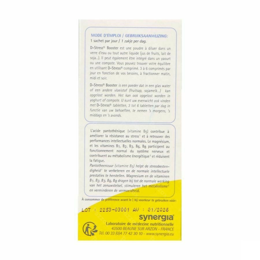 D-stress Booster Pdr Sach 20