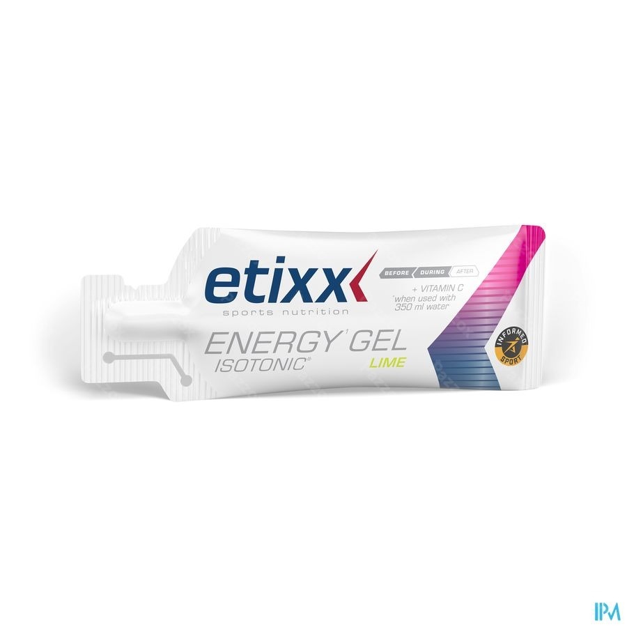 Etixx Isotonic Energy Gel Lime 12x40g
