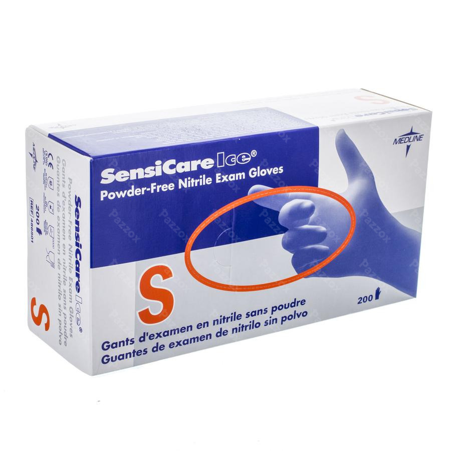 Sensicare Ice Nitrile Gants Chirurg. S/pdr S 200
