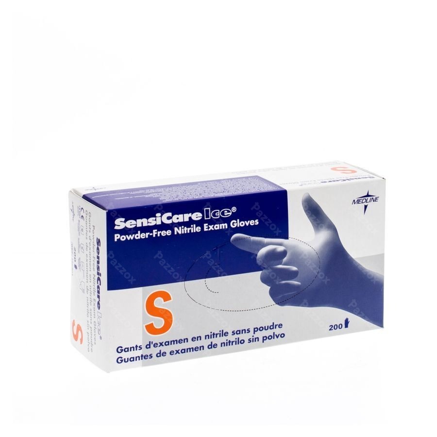 Sensicare Ice Nitrile Gants Chirurg. S/pdr S 200