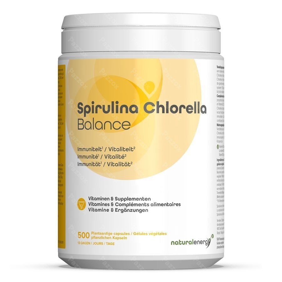 Natural Energy Spirulina Chlor Balance Caps 500