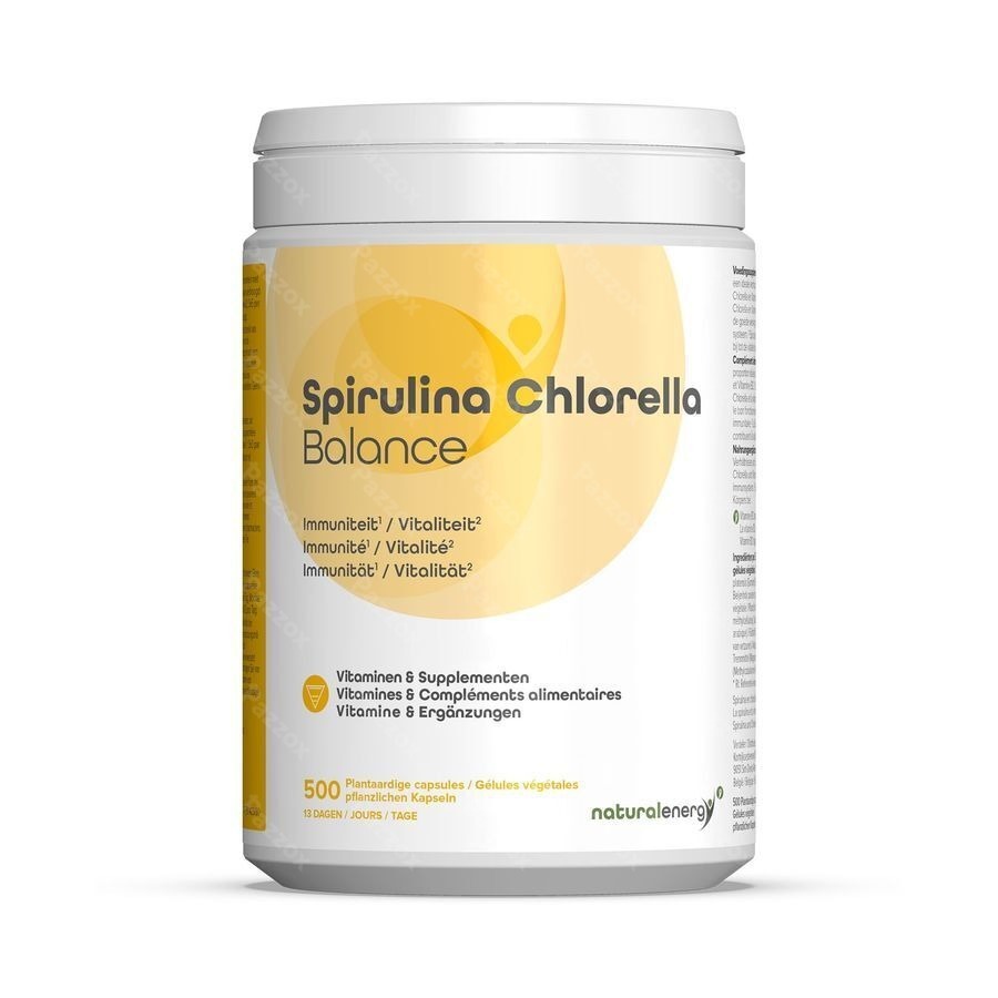 Natural Energy Spirulina Chlor Balance Caps 500