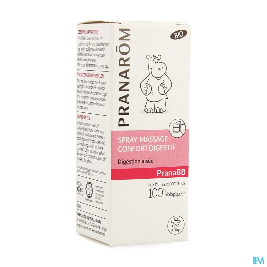 Pranabb Huile Massage Confort Digestif 15ml