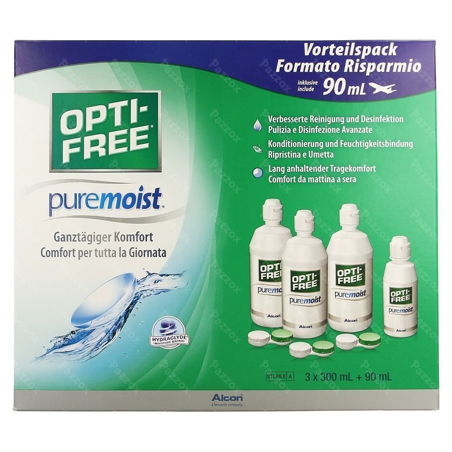 Opti-free Puremoist M.purpos.desinf.3x300ml+3 Etui