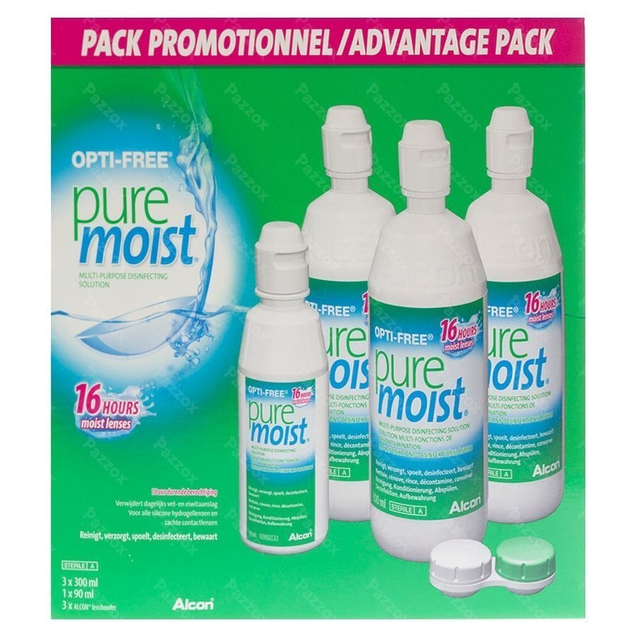 Opti-free Puremoist M.purpos.desinf.3x300ml+3 Etui