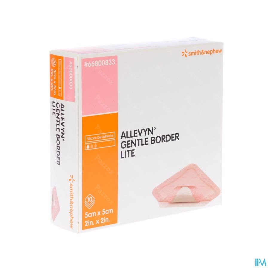 Allevyn Gentle Border Lite 5,0x 5,0cm 10 66800833