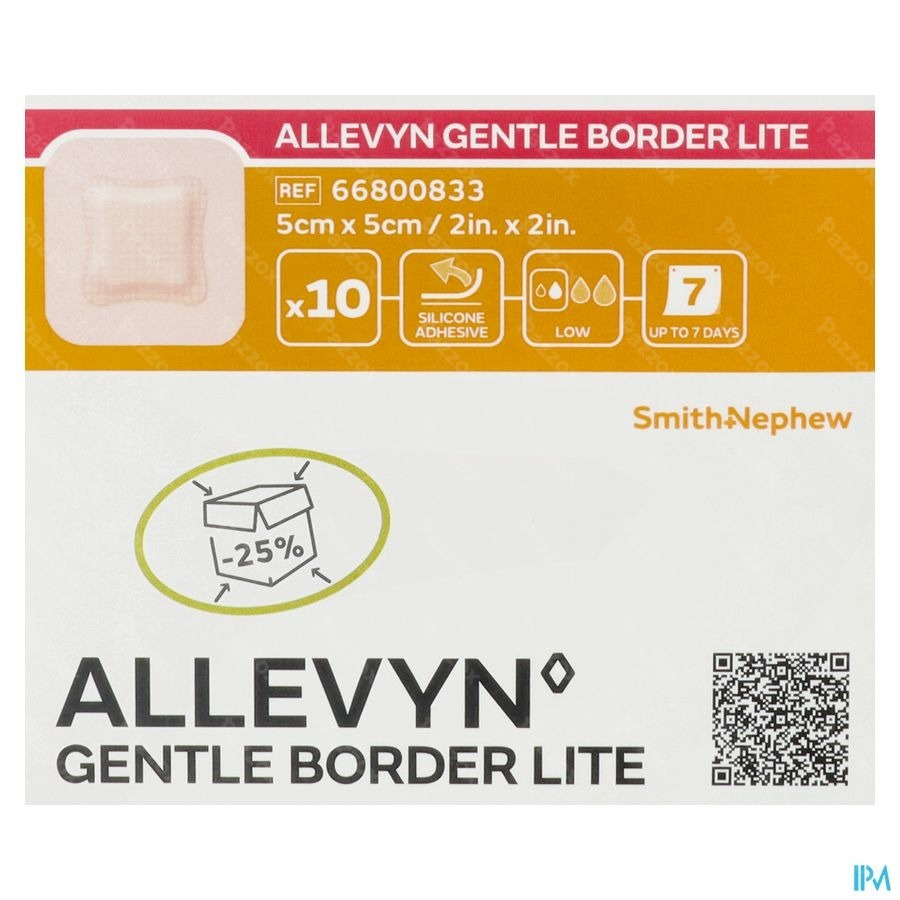 Allevyn Gentle Border Lite 5,0x 5,0cm 10 66800833