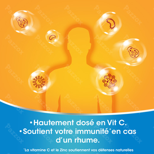 Redoxvita Double Action 1g Vitamine C & Zinc Immunité 30 Comprimés Effervescents